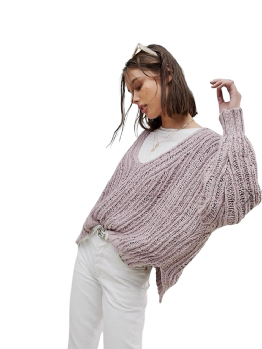 NWT-Free People "Infinite" V-Neck Sweater-Small